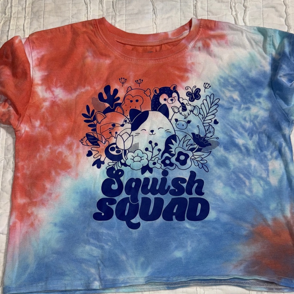 Squishmallows Girl’s Tie-Dye Tee Size Large